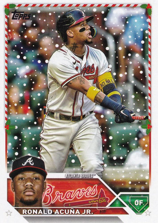 2023 Topps Holiday Ronald Acuna Jr. H43 Atlanta Braves