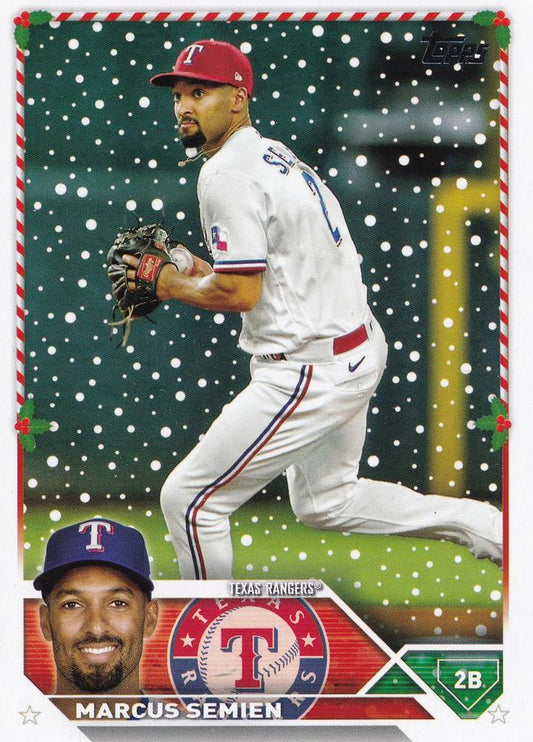 2023 Topps Holiday Marcus Semien H73 Texas Rangers