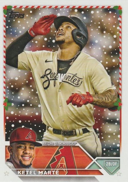 2023 Topps Holiday Ketel Marte H77 Arizona Diamondbacks