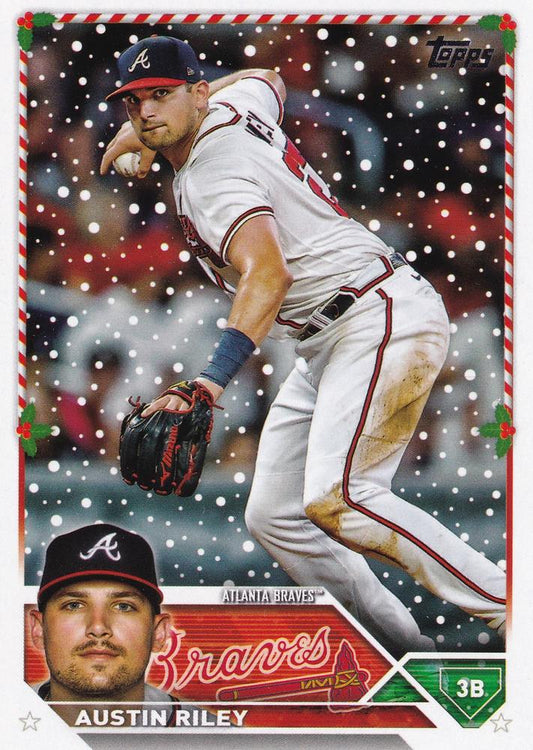 2023 Topps Holiday Austin Riley  H81 Atlanta Braves