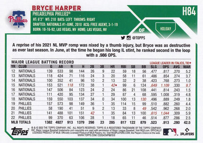 2023 Topps Holiday Bryce Harper  H84 Philadelphia Phillies
