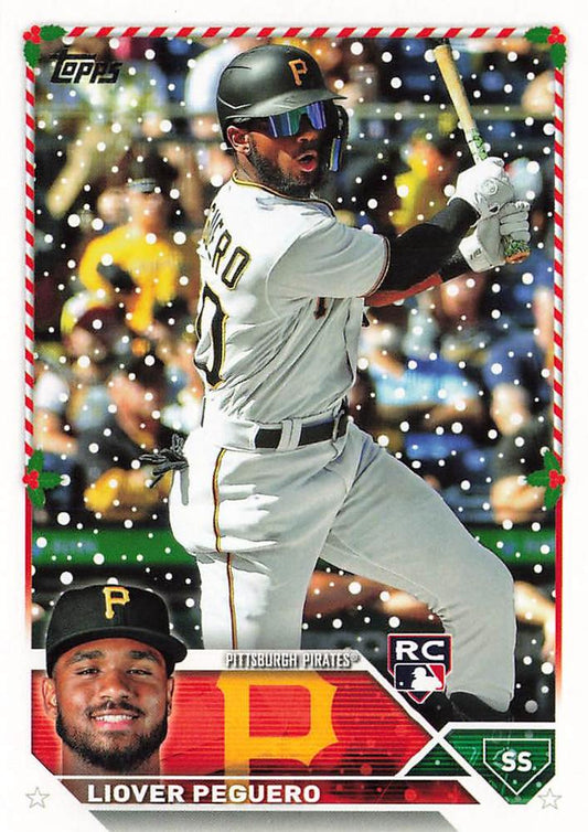 2023 Topps Holiday Liover Peguero RC H89 Pittsburgh Pirates