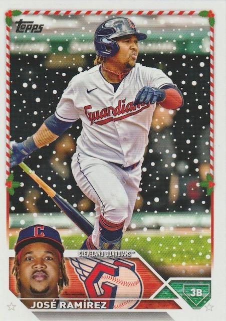 2023 Topps Holiday Jose Rami­rez H94 Cleveland Guardians
