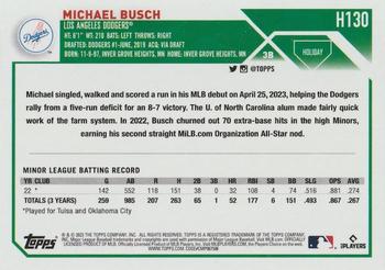 2023 Topps Holiday Michael Busch RC H130 Los Angeles Dodgers
