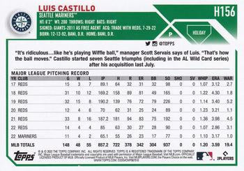 2023 Topps Holiday Luis Castillo  H156 Seattle Mariners