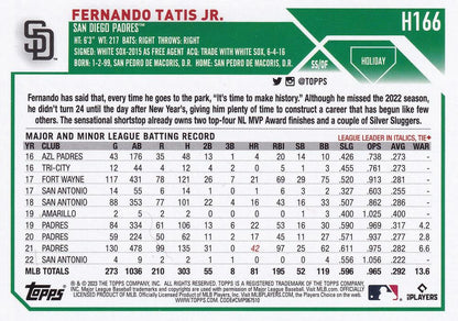 2023 Topps Holiday Fernando Tatis Jr.  H166 San Diego Padres