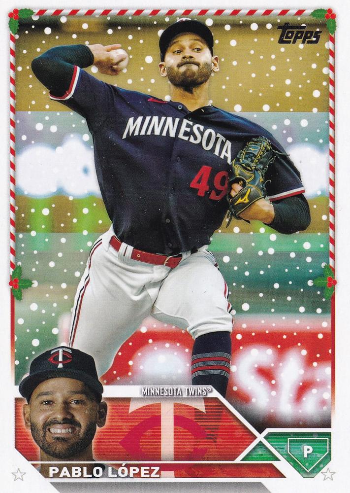 2023 Topps Holiday Pablo LÃ³pez  H184 Minnesota Twins