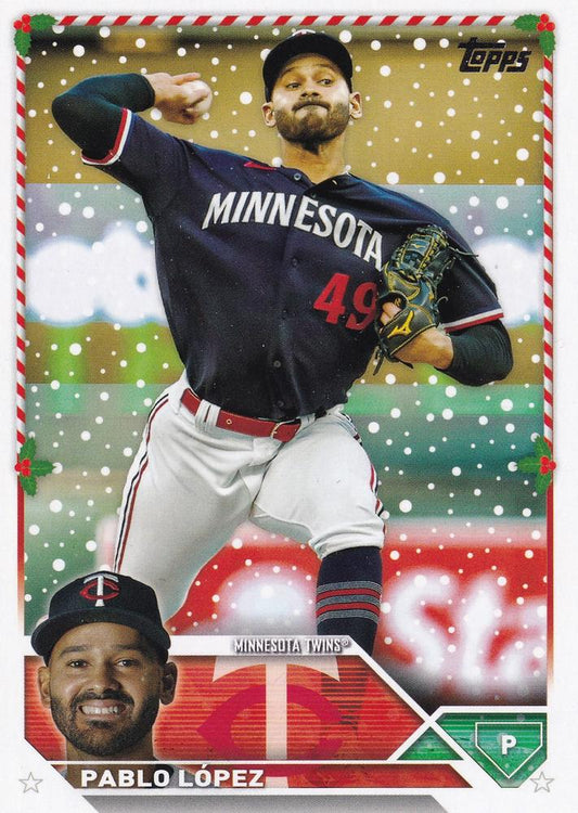 2023 Topps Holiday Pablo LÃ³pez  H184 Minnesota Twins