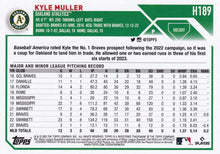 将图片加载到图库查看器，2023 Topps Holiday Kyle Muller H189 Oakland Athletics
