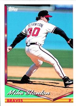 1994 Topps Mike Stanton # 107 Atlanta Braves