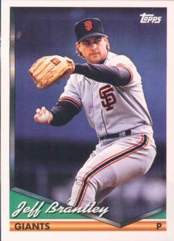 1994 Topps Jeff Brantley # 116 San Francisco Giants