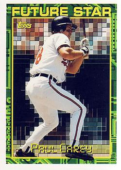 1994 TOPPS Paul Carey FS, RC # 4 Baltimore Orioles