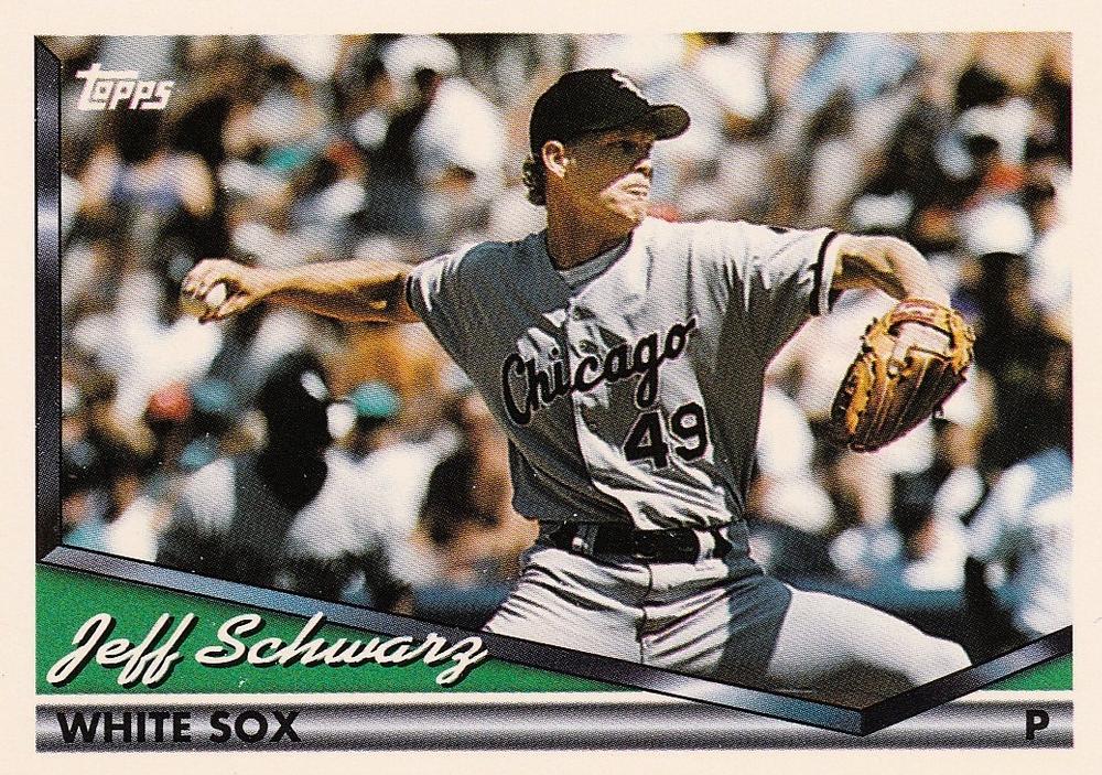 1994 Topps Jeff Schwarz RC # 33 Chicago White Sox