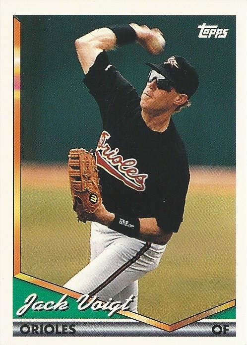 1994 Topps Jack Voigt # 117 Baltimore Orioles