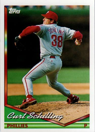 1994 Topps Curt Schilling # 142 Philadelphia Phillies