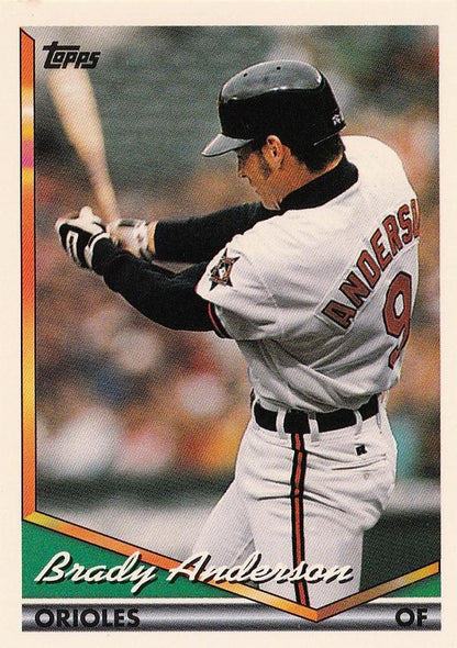 1994 Topps Brady Anderson # 145 Baltimore Orioles