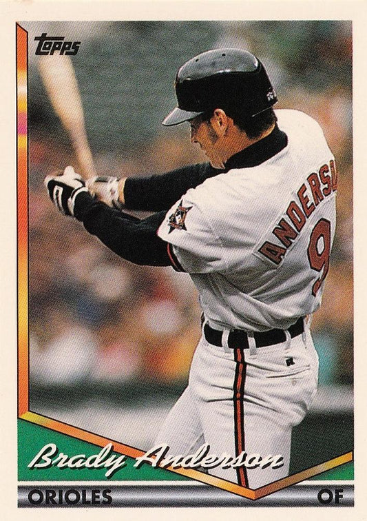 1994 Topps Brady Anderson # 145 Baltimore Orioles