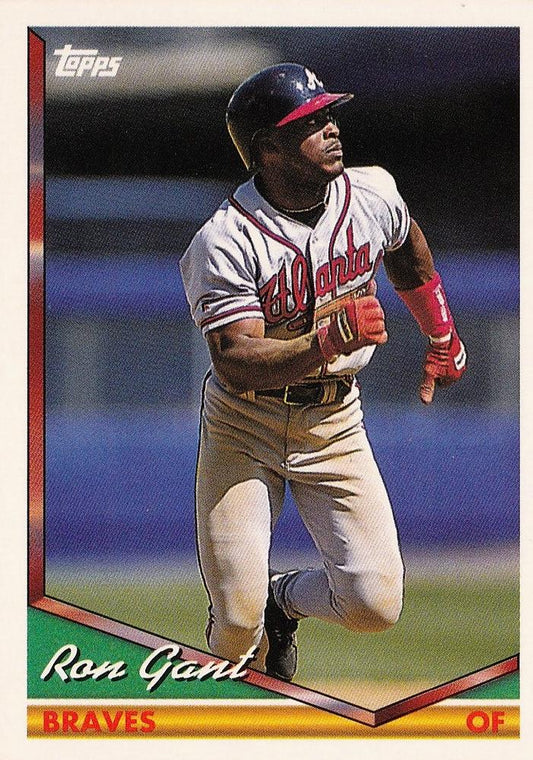 1994 Topps Ron Gant # 166 Atlanta Braves