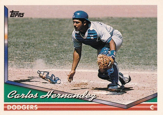 1994 Topps Carlos Hernandez # 353 Los Angeles Dodgers