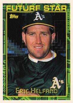 1994 Topps Eric Helfand FS, RC # 363 Oakland Athletics