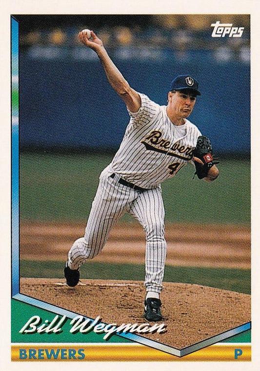 1994 Topps Bill Wegman # 464 Milwaukee Brewers