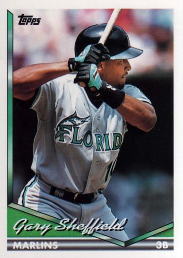 1994 Topps Gary Sheffield # 560 Florida Marlins