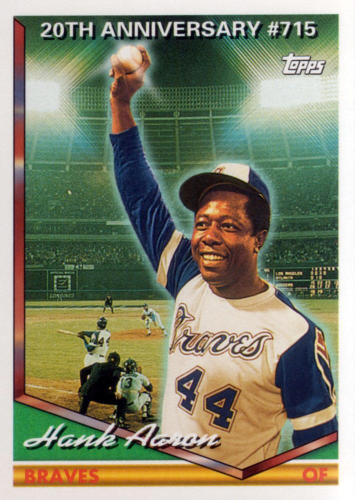 1994 Topps Hank Aaron # 715 Atlanta Braves