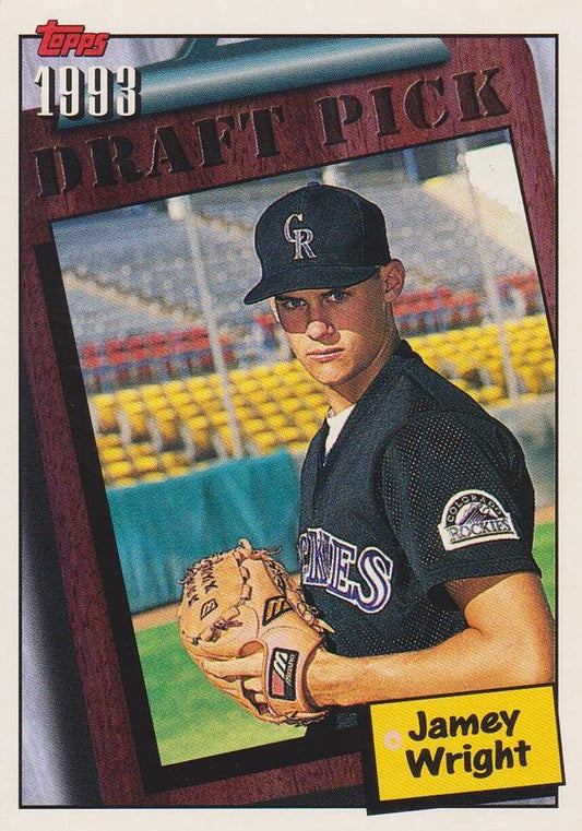 1994 Topps Jamey Wright DPK, RC # 744 Colorado Rockies