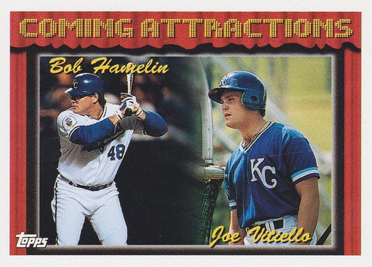 1994 Topps Bob Hamelin / Joe Vitiello CA, RC # 769 Kansas City Royals
