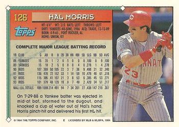 1994 Topps Hal Morris # 126 Cincinnati Reds
