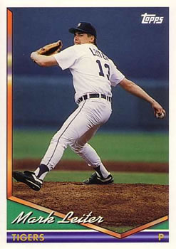 1994 Topps Mark Leiter # 133 Detroit Tigers