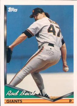 1994 Topps Rod Beck # 146 San Francisco Giants