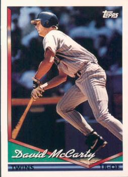1994 Topps David McCarty # 156 Minnesota Twins