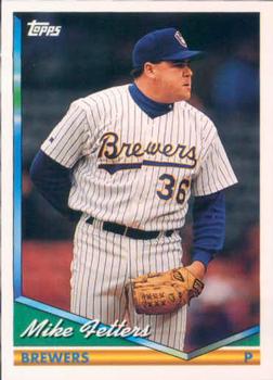 1994 Topps Mike Fetters # 159 Milwaukee Brewers