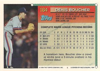 1994 Topps Denis Boucher # 164 Montreal Expos