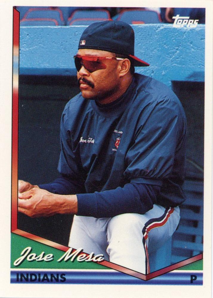 1994 Topps Jose Mesa # 7 Cleveland Indians