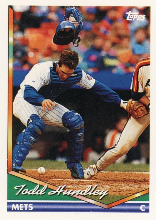 1994 Topps Todd Hundley # 8 New York Mets
