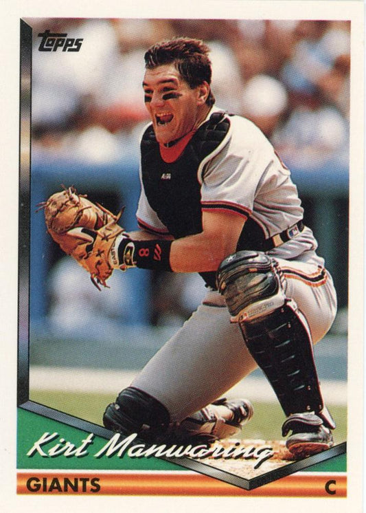 1994 Topps Kirt Manwaring # 30 San Francisco Giants