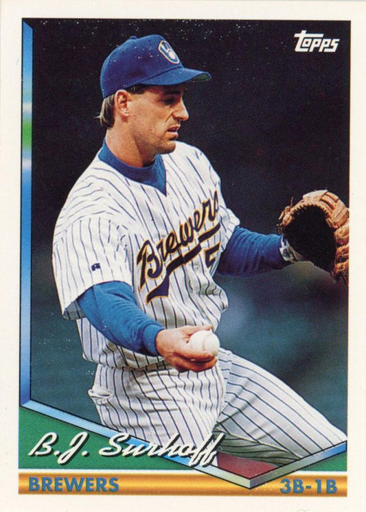 1994 Topps B.J. Surhoff # 102 Milwaukee Brewers