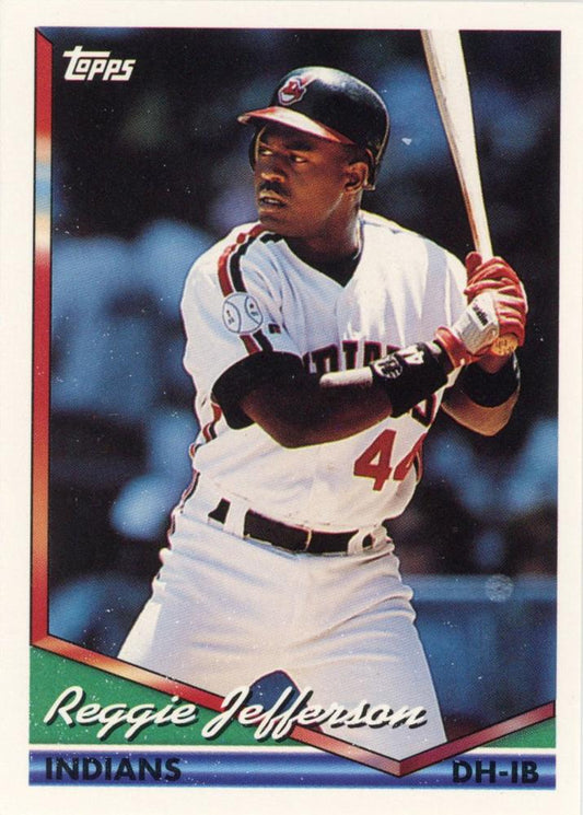 1994 Topps Reggie Jefferson # 121 Cleveland Indians