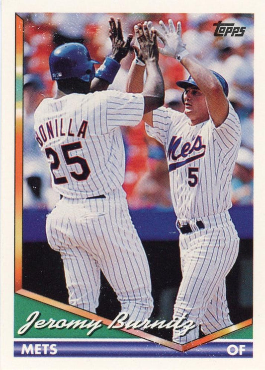 1994 Topps Jeromy Burnitz # 122 New York Mets