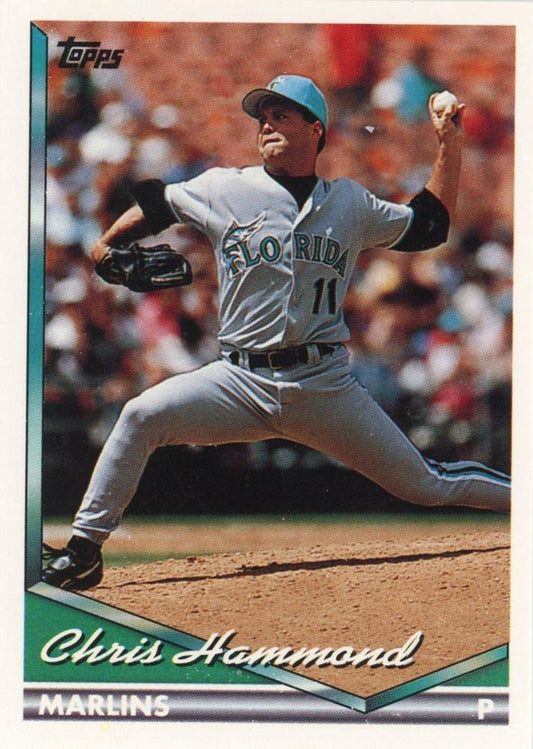 1994 Topps Chris Hammond # 189 Florida Marlins