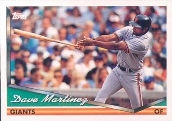 1994 Topps Dave Martinez # 174 San Francisco Giants