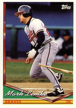 1994 Topps Mark Lemke # 23 Atlanta Braves