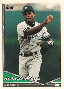 1994 Topps Roberto Mejia RC # 258 Colorado Rockies