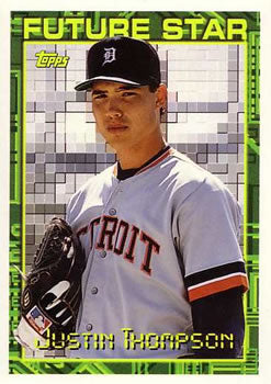 1994 Topps Justin Thompson FS, RC # 313 Detroit Tigers