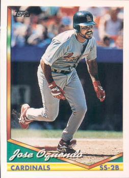 1994 Topps Jose Oquendo # 406 St. Louis Cardinals