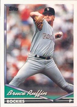1994 Topps Bruce Ruffin # 407 Colorado Rockies