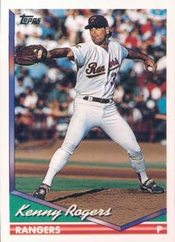 1994 Topps Kenny Rogers # 413 Texas Rangers