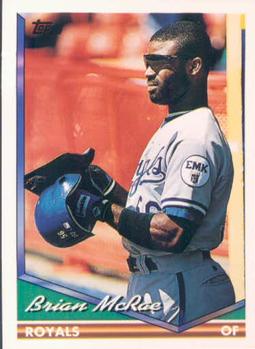 1994 Topps Brian McRae # 425 Kansas City Royals